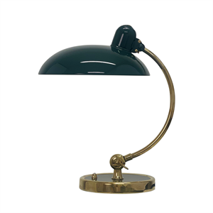 Fritz Hansen Kaiser Idell 6631-T Luxe Tafellamp Bespoke Groen/ Messing - Exclusieve Editie
