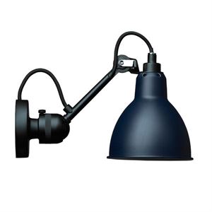 Lampe Gras N304 Wandlamp Mat Zwart & Mat Blauw Hardwired