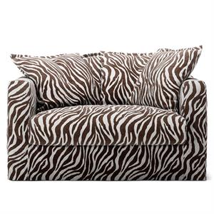 Decotique Le Grand Air Love Seat Fauteuil Zebra/ Bruin/ Wit