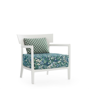 Kartell CARA MAT Liberty Artemis Buitenfauteuil Wit/saliegroen