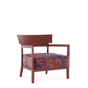 Kartell CARA MAT Liberty Chile Palm Buitenfauteuil Burgundy/lak