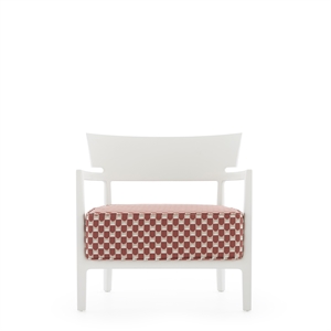 Kartell CARA MAT Liberty Obi Check Outdoor Armchair Wit/ Roestbruin