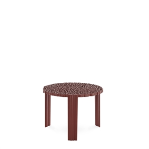 Kartell T-TABLE Bijzettafel Middel Burgundy