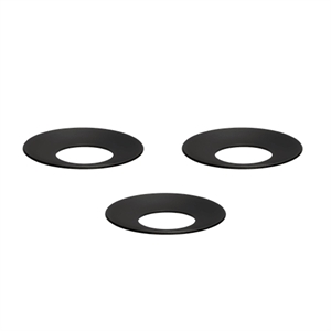 FABRIC Nagel Lichte Manchet 3-pack Zwart