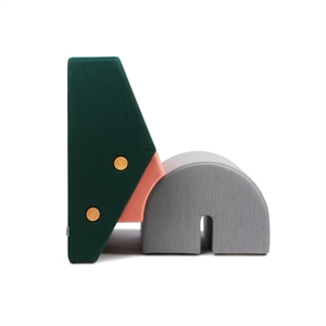 Wacht Even Tot U Plaats Kunt Nemen Keystone Fauteuil Groen/ Roze/ Grijs