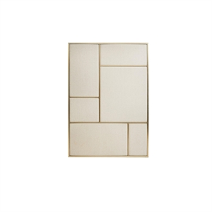 Wacht Even Tot U Zit Nouveau Pin Notice Board Groot Messing/ Canvas
