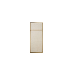 Wacht Even Tot U Zit Nouveau Pin Notice Board Klein Messing/ Canvas