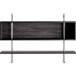 Gubi Keen 160 Plankensysteem 1 Plank & Doos Roestvrij Staal/essenfineer
