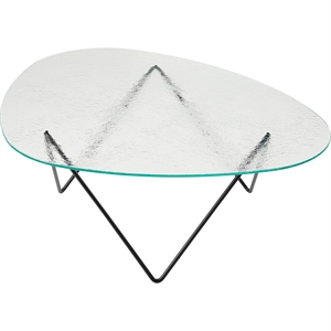 Gubi Pedrera Salontafel Zwart Halfmat/ Doorzichtig/Glas
