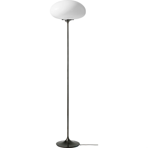 Gubi Stemlite Vloerlamp H150 Zwart Chroom/opaal