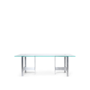 Ferm Living Lager Eettafel 90x200 Glas/ Aluminium