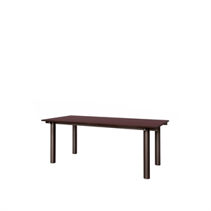 Ferm Living Atura eettafel 200x90 Donker chocolade/ Burgundy