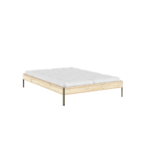 Karup Core bedframe 140x200 cm, onbewerkt/saliegroen