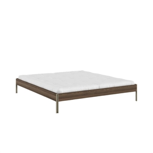 Karup Core Bedframe 180x200 Cm, Johannesbroodbruin/saliegroen