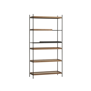 Woud Tray Configuratie 22 Plankensysteem Hoog Zwart/ Walnoot