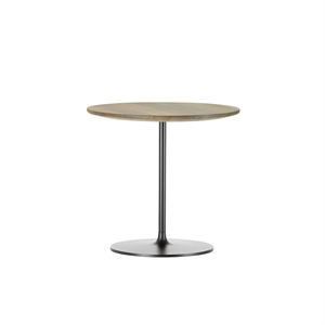 Vitra Occasional Lage Tafel Ø45 Gerookt Eiken/Chocolade