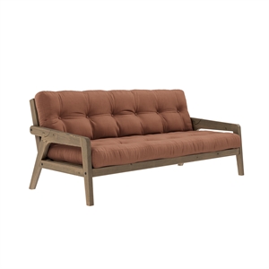 Karup Grab Slaapbank in de Kleur Carob Brown/759 Clay Brown
