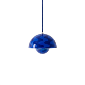 &Tradition Flowerpot VP1 Hanglamp Kobaltblauw/Twilightblauw Patroon
