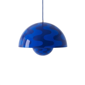 &Tradition Flowerpot VP2 Hanglamp Kobaltblauw/Twilightblauw Patroon