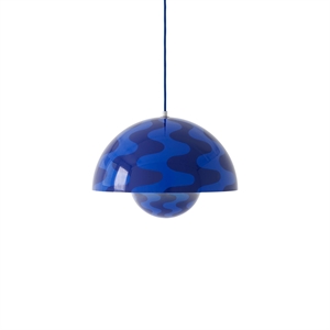 &Tradition Flowerpot VP7 Hanglamp Kobaltblauw/Twilightblauw Patroon