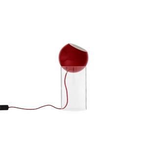 &Tradition Topan VP14 Vloerlamp Topan Staande Lamp VP14 Helder Acryl/vermiljoenrood