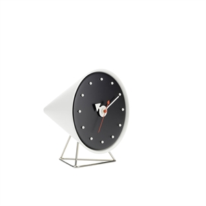Vitra Cone Horloge Zwart/ Wit