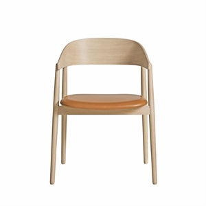 Andersen Furniture AC2 Eetkamerstoel Wit Gepigmenteerd Eiken/Cognac