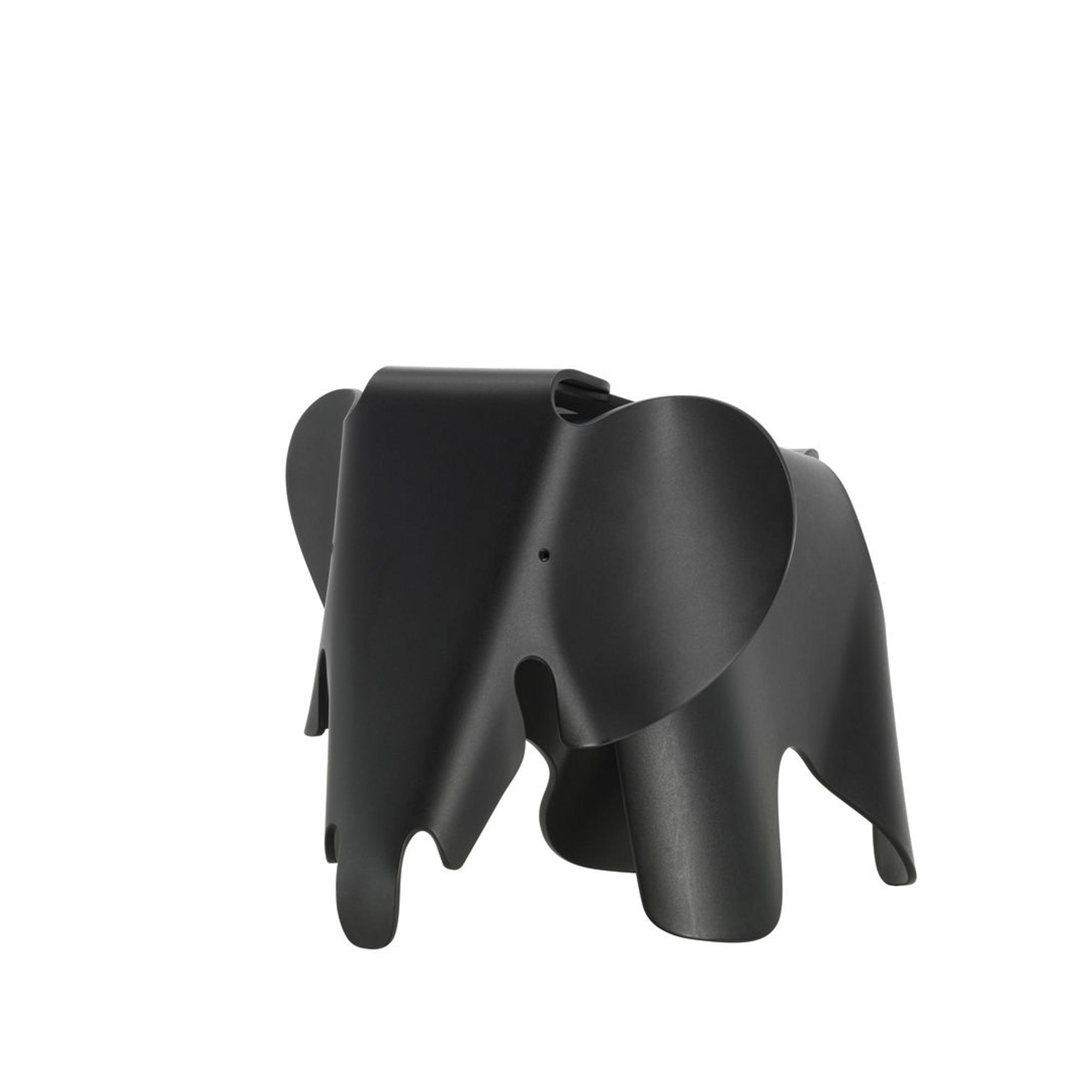 viel Wolk draagbaar Eames Elephant Stool Groot Zwart van Vitra - Gratis verzending!