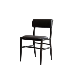 101 Copenhagen Nama Eetkamerstoel Koffie Zwart/Aniline Zwart Leer