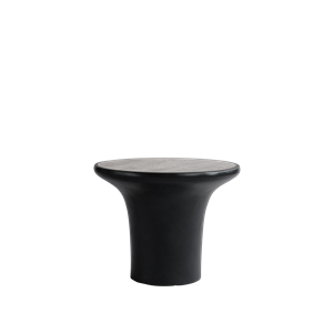 101 Kopenhagen Trompet Bijzettafel Laag Zilver Travertijn