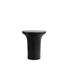 101 Kopenhagen Trompet Bijzettafel Hoog Zilver Travertijn