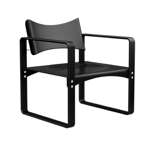 Verner Panton Serie 270 F Eetkamerstoel met Armleuningen Zwart