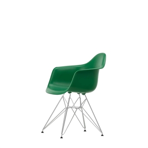 Vitra Eames Kunststof DAR Eetkamerstoel RE Smaragd/ Chroom