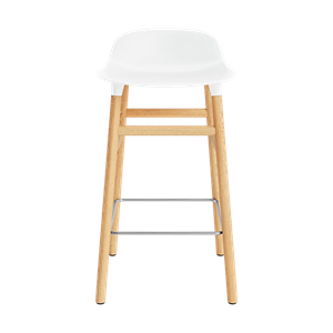 Normann Copenhagen Form Barkruk H65 cm Wit/Eiken