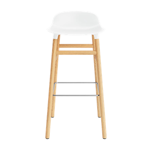 Normann Copenhagen Form Barkruk H75 cm Wit/Eiken