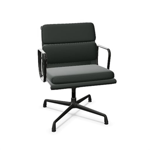Vitra Soft Pad EA 208 Bureaustoel met Draaifunctie, Jade/ Zwart