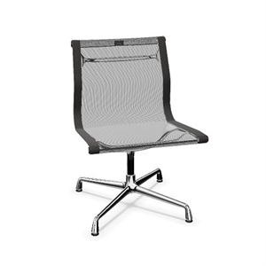 Vitra Aluminium EA 105 Bureaustoel Netweave Donkergrijs/ Chroom
