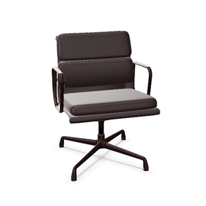 Vitra Soft Pad EA 207 Bureaustoel Pruim/donker Bordeauxrood