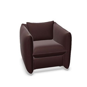 Vitra Mariposa Club Fauteuil Plano Donkerrood/Nero