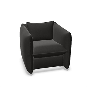 Vitra Mariposa Club Fauteuil Laser RE/Donker Koolstof