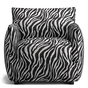 Decotique Le Petite Fauteuil Zebra/ Zwart/ Wit