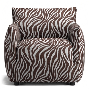 Decotique Le Petite Fauteuil Zebra/ Bruin/ Wit