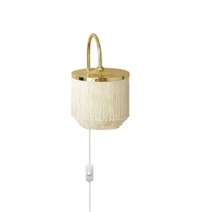 Warm Nordic Fringe Wandlamp Crème Wit