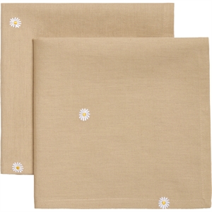 Decotique Daisy Servet Set van 2 Beige