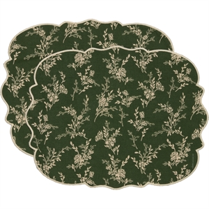 Decotique Gia Placemat Set van 2 Groen