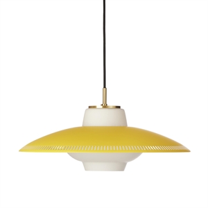 Warme Noordse Shade Hanglamp met Oplichtend Geel