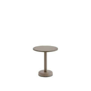 Muuto Linear Stalen Salontafel voor Buiten Ø42 Taupe