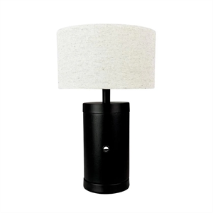 Dyberg Larsen Mellow Tafellamp LED Zwart/ naturel