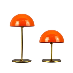 Dyberg Larsen ALONG Mini Tafellamp LED 2 Stuks Oranje/ Messing
