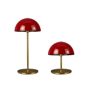 Dyberg Larsen ALONG Mini Tafellamp LED 2 Stuks Donkerrood/ Messing